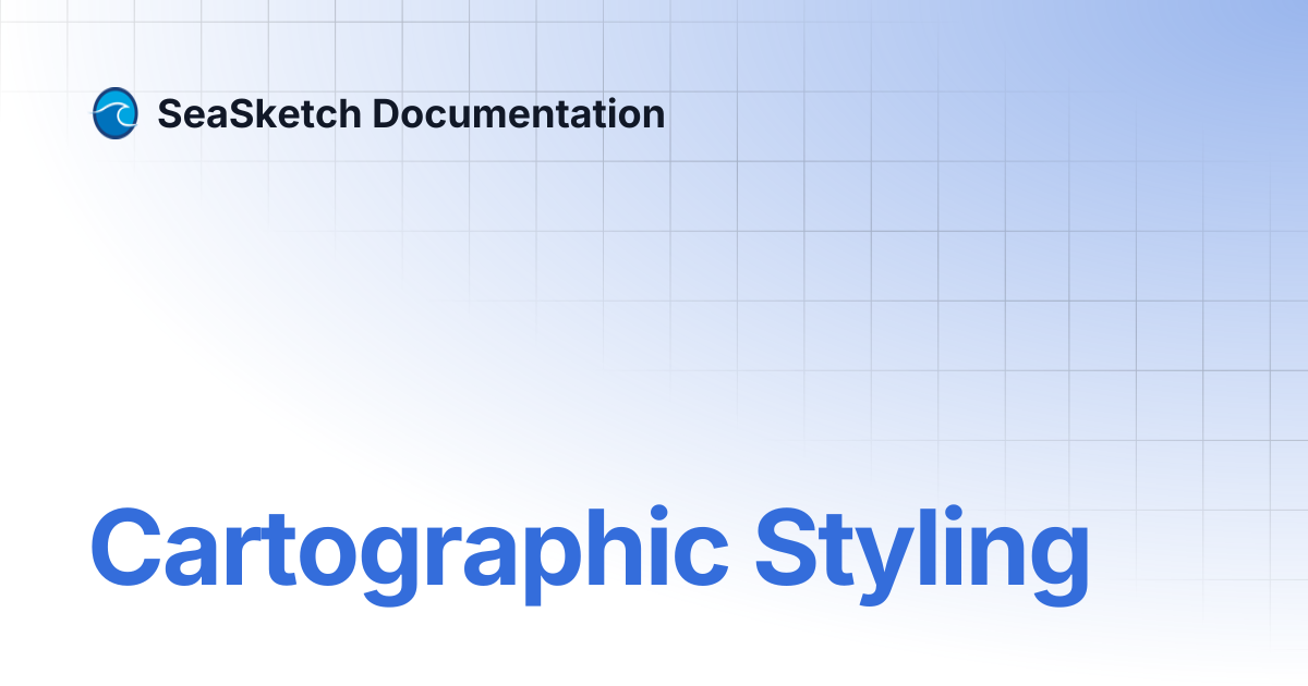 Cartographic Styling | SeaSketch Documentation